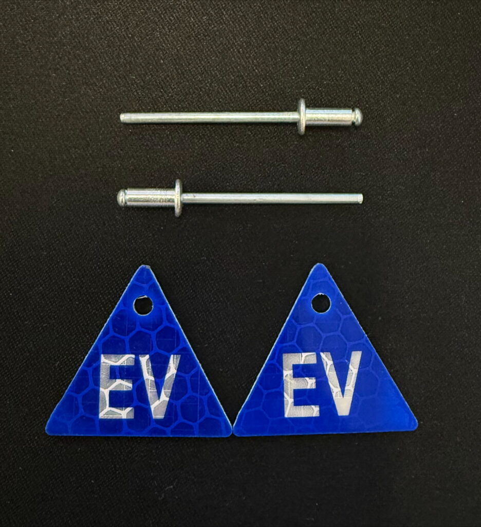 Safety Labels for Electric Vehicle (Contains 100 Tag Pairs) (EV TAGS ...