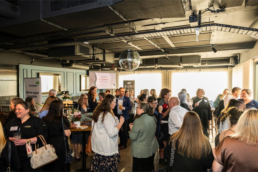 Women networking at the MTA WA Auto Women Social event at Hillarys Beach Club, Perth
